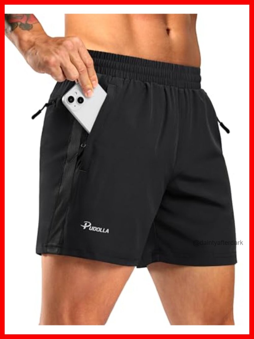 Men's Athletic Running Shorts 5" Inseam Quick-Dry 3 Zipper Pockets Mesh
